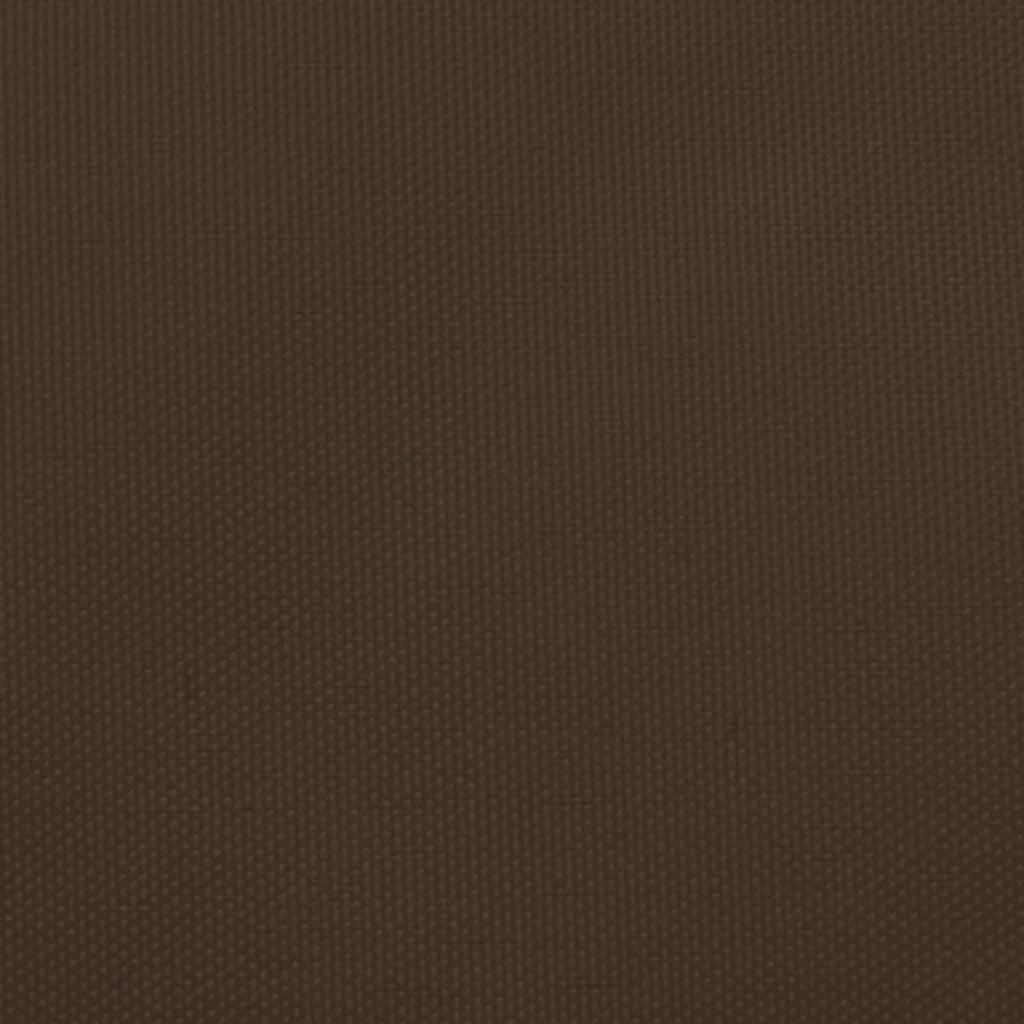 Schaduwdoek trapezium bruin waterdicht oxford stof detail 2