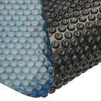 Zwembadfolie solar drijvend 210 cm zwart en blauw