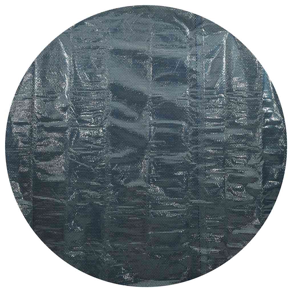 Zwembadfolie solar drijvend 210 cm zwart en blauw