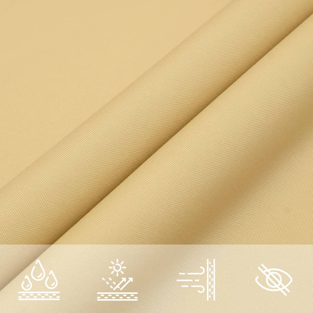 Schaduwdoek vierkant zand waterdicht oxford stof detail 7
