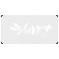Doorzichtig zeildoek met zeilringen PVC