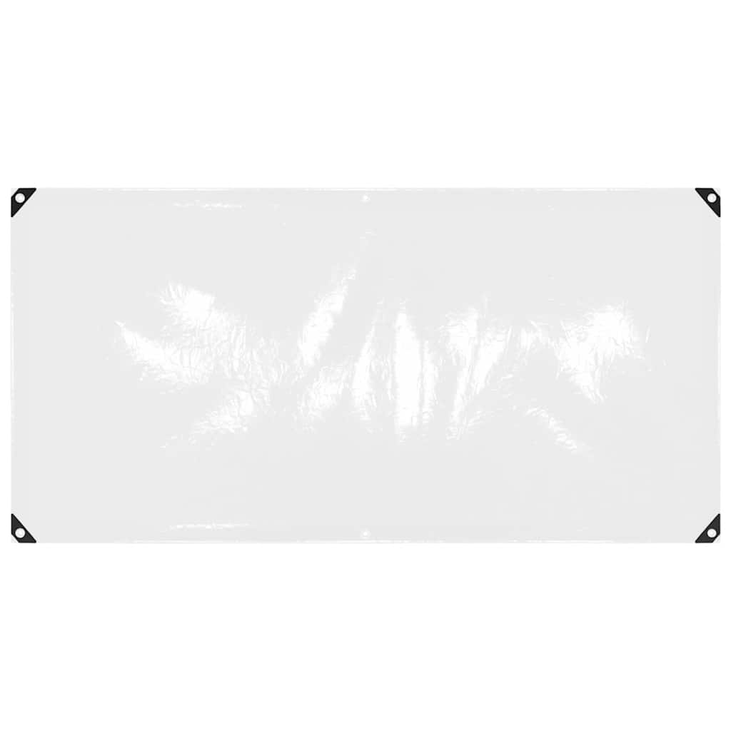 Doorzichtig zeildoek met zeilringen PVC