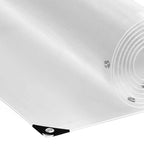 Doorzichtig zeildoek met zeilringen PVC