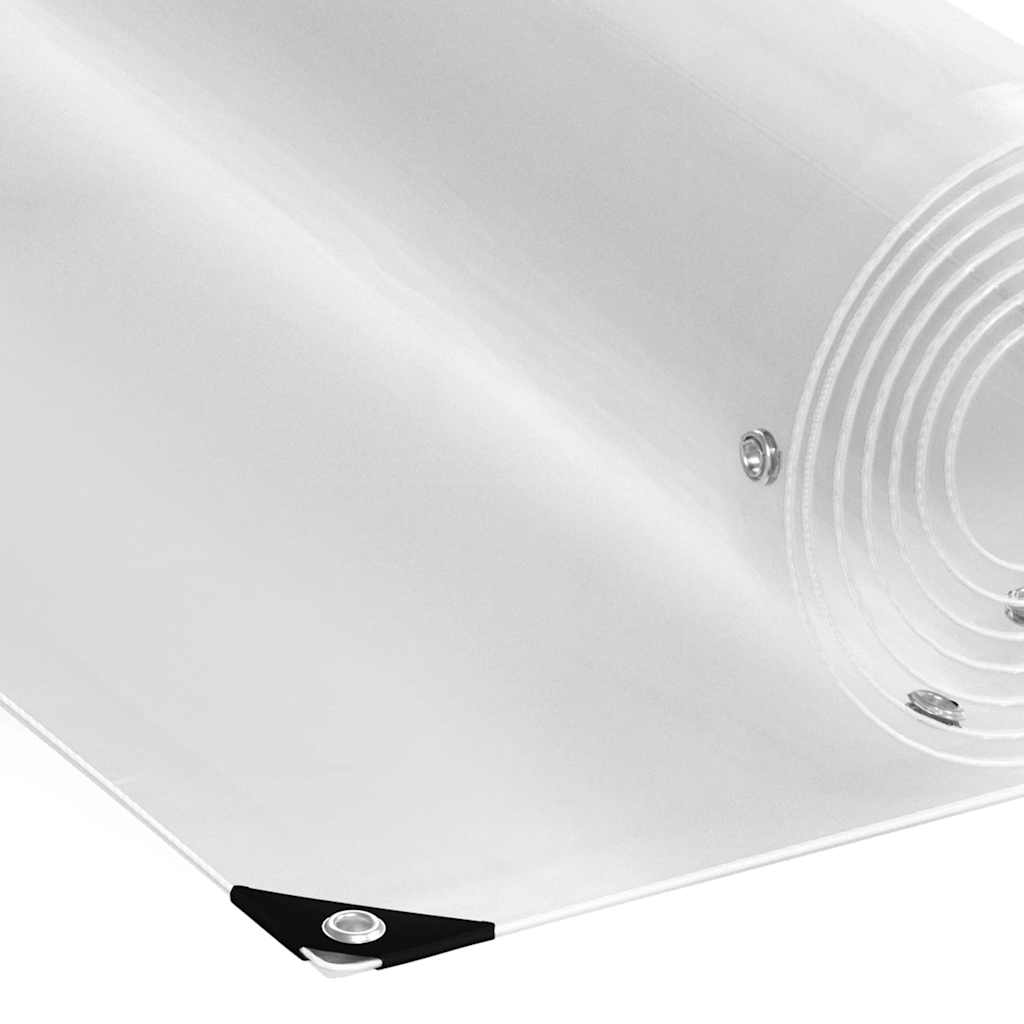 Doorzichtig zeildoek met zeilringen PVC