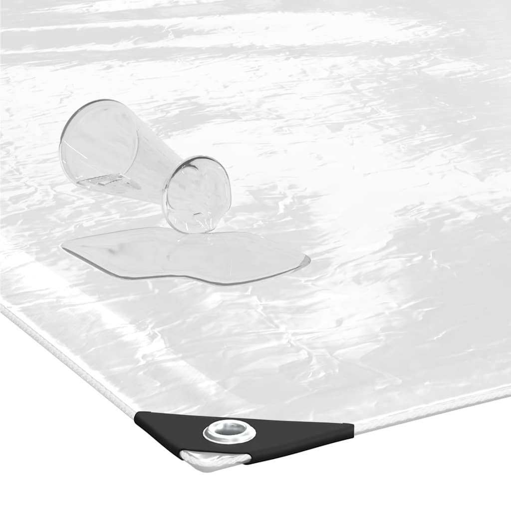 Doorzichtig zeildoek met zeilringen PVC