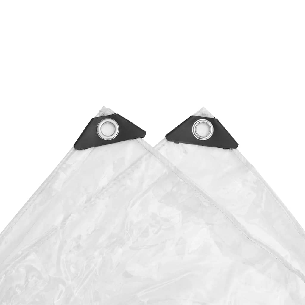 Doorzichtig zeildoek met zeilringen PVC
