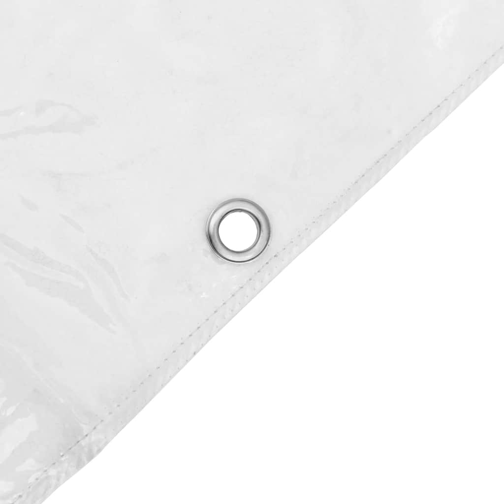 Doorzichtig zeildoek met zeilringen PVC