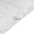 Doorzichtig zeildoek met zeilringen PVC