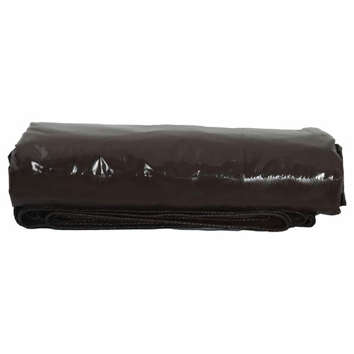 Bruin afdekzeil van 650 g per m² met canvas en PVC-coating