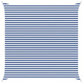 Schaduwdoek vierkant blauw/wit waterdicht oxford stof