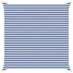 Schaduwdoek vierkant blauw/wit waterdicht oxford stof