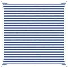 Schaduwdoek vierkant blauw/wit waterdicht oxford stof