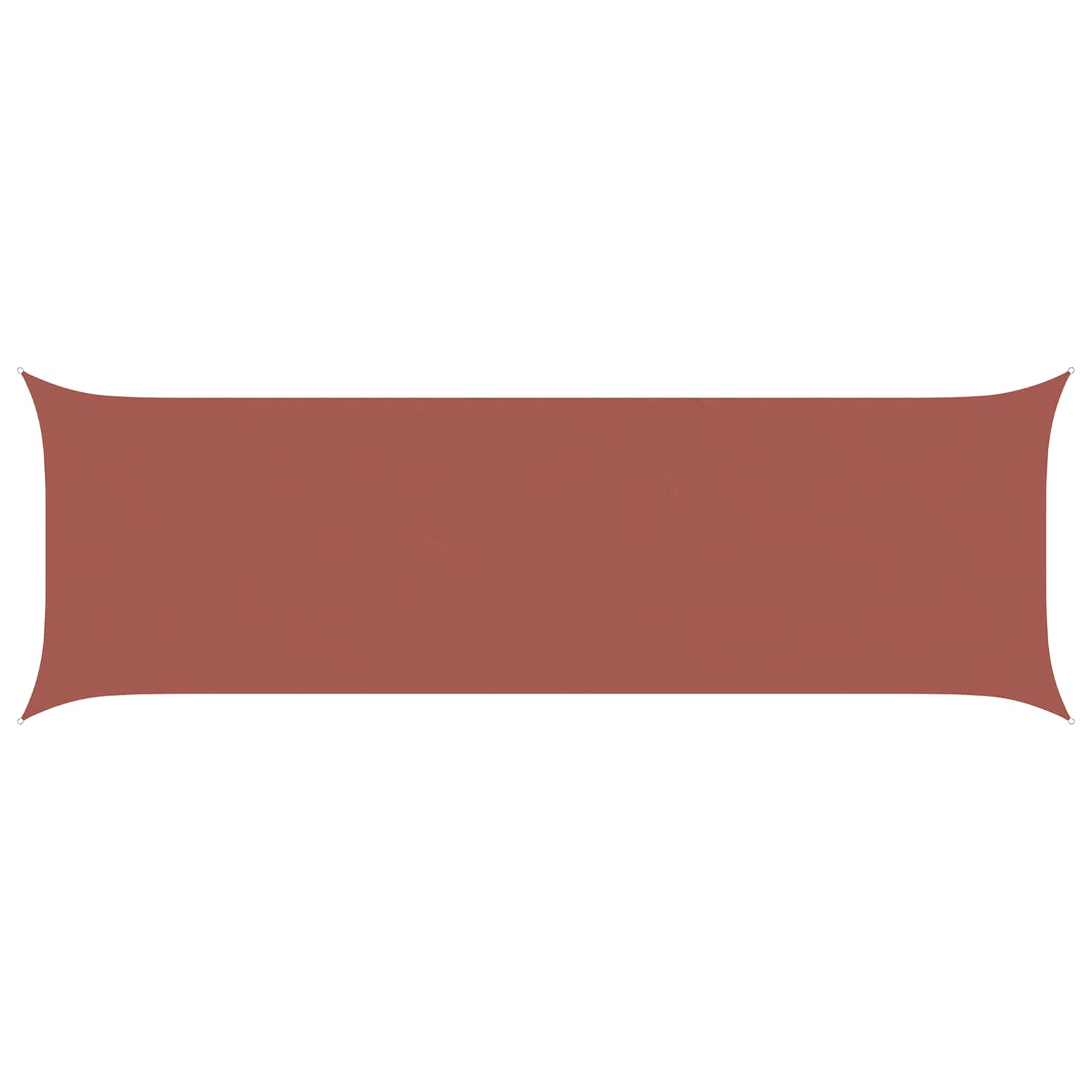 Schaduwdoek rechthoekig terracotta waterdicht oxford stof