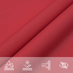 Schaduwdoek rechthoekig rood waterdicht oxford stof detail 5
