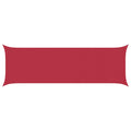 Schaduwdoek rechthoekig rood waterdicht oxford stof