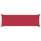 Schaduwdoek rechthoekig rood waterdicht oxford stof