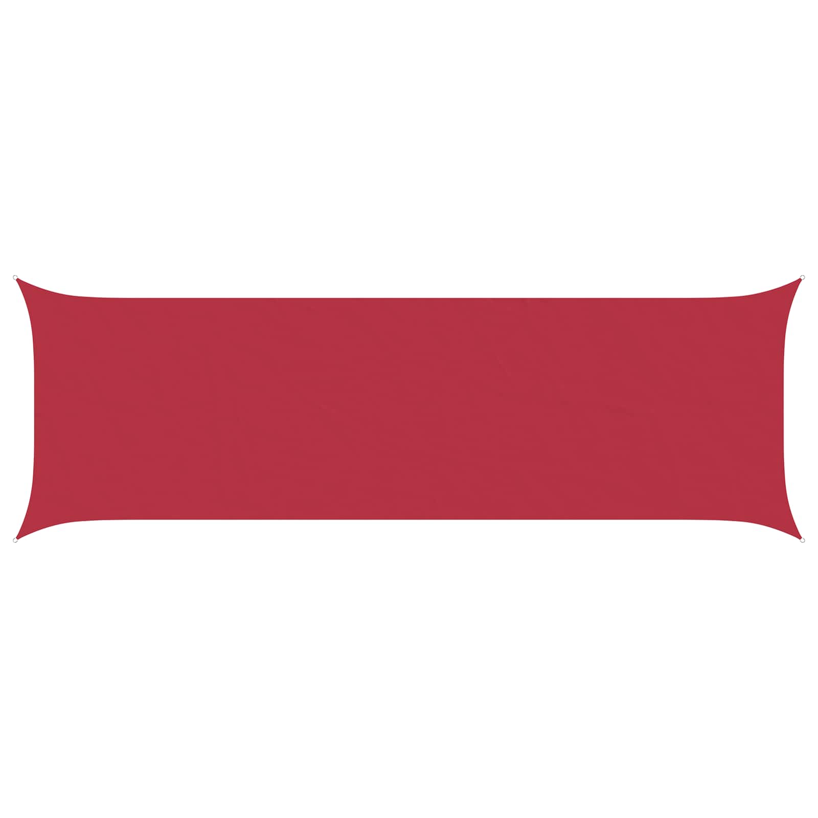 Schaduwdoek rechthoekig rood waterdicht oxford stof