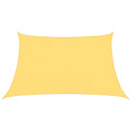 Beige trapezium HDPE schaduwdoek detail 2