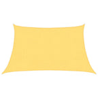 Beige trapezium HDPE schaduwdoek detail 2