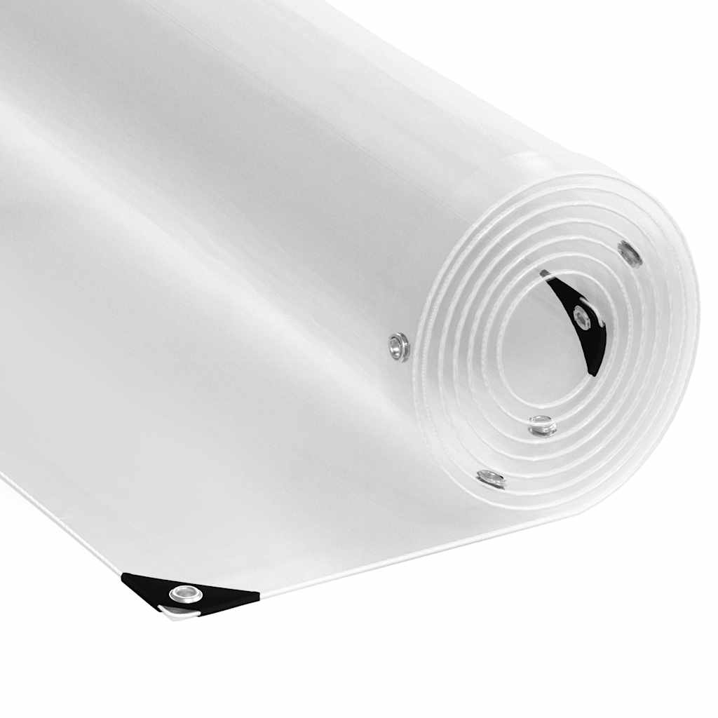 Doorzichtig zeildoek met zeilringen PVC