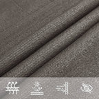Antraciet trapezium HDPE schaduwdoek detail 5