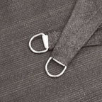 Antraciet trapezium HDPE schaduwdoek detail 6