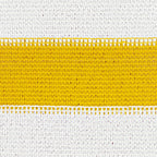 Geel/wit driehoekig HDPE schaduwdoek detail 6